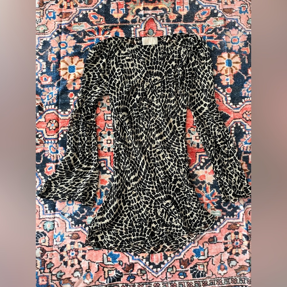 Stone Cold Fox Baiser Mini Dress Size 1 Calico Print Festival Revolve
